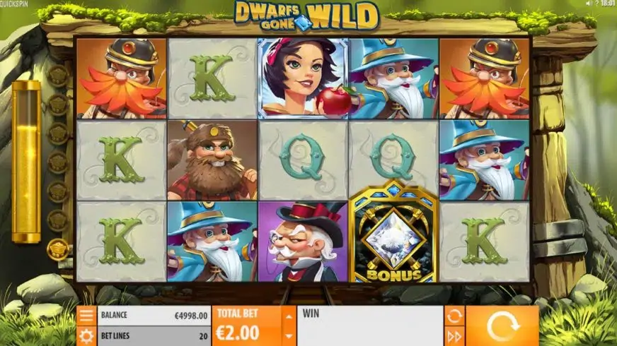 Dwarfs Gone Wild slot screenshot 1