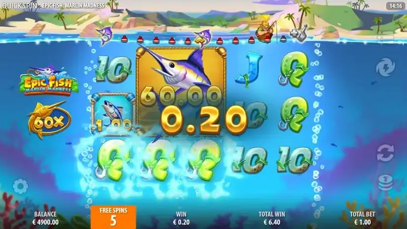Epic Fish Marlin Madness slot screenshot 4