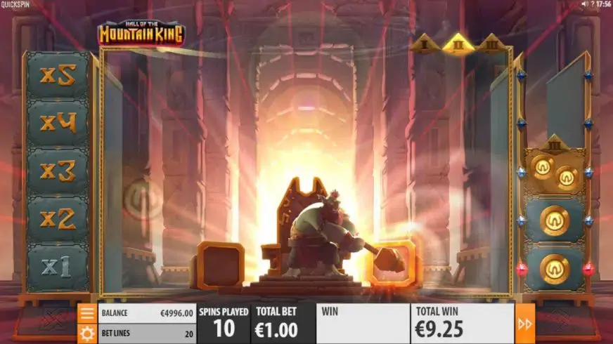 Hall of the Mountain King slot screenshot 6