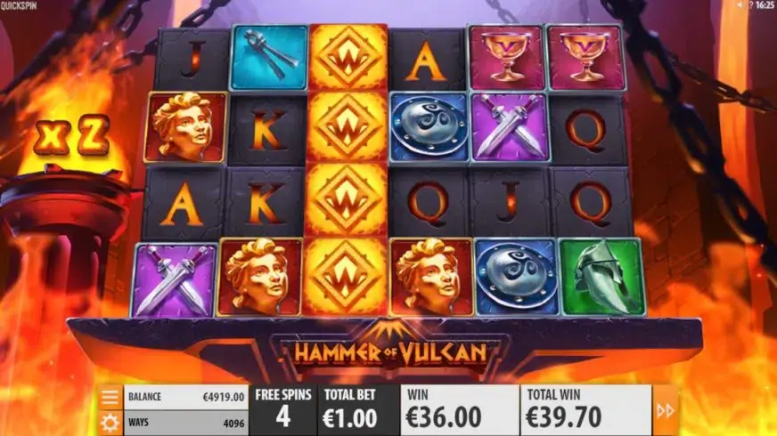 Hammer of Vulcan slot screenshot 4