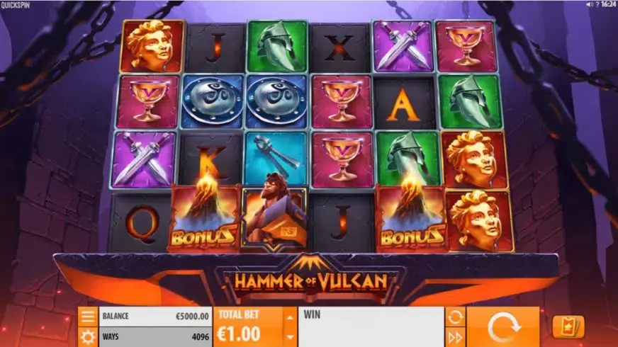 Hammer of Vulcan slot screenshot 1