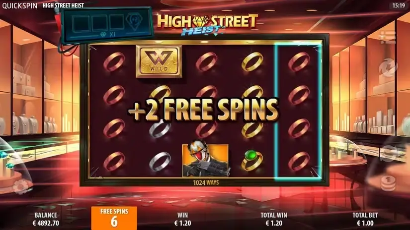 High Street Heist slot screenshot 5