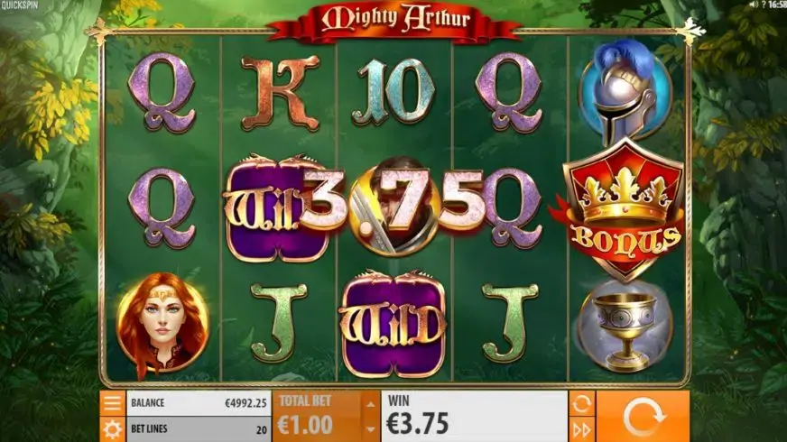 Mighty Arthur slot screenshot 2