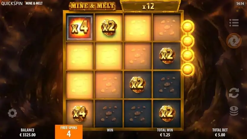 Mine & Melt slot screenshot 4