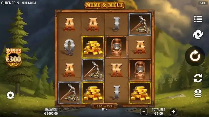 Mine & Melt slot screenshot 