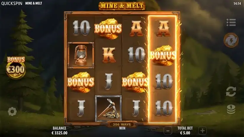 Mine & Melt slot screenshot 2