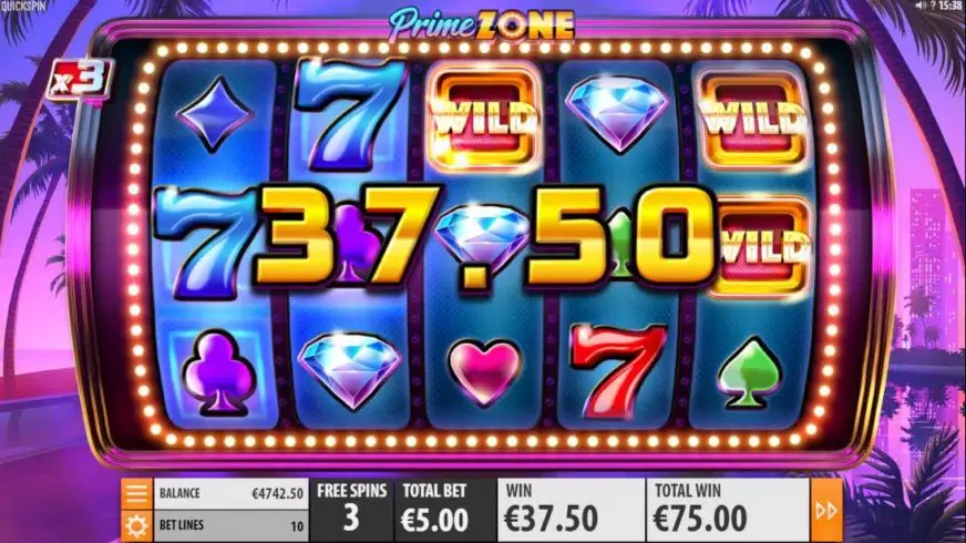 Prime Zone slot screenshot 6
