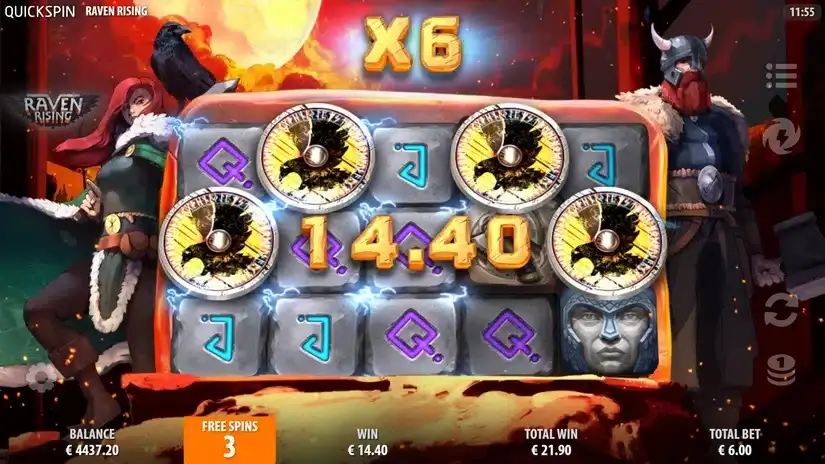 Raven Rising slot screenshot 6