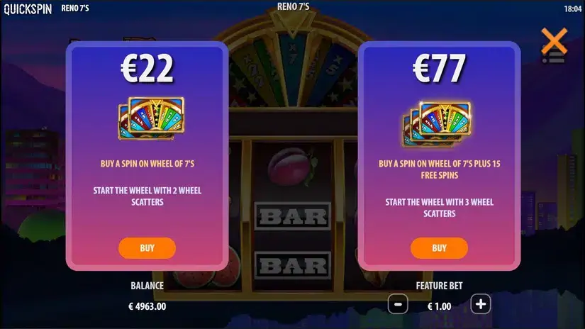 Reno 7s slot screenshot 5