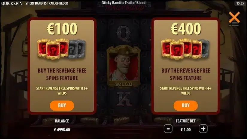 Sticky Bandits Trail of Blood slot screenshot 3