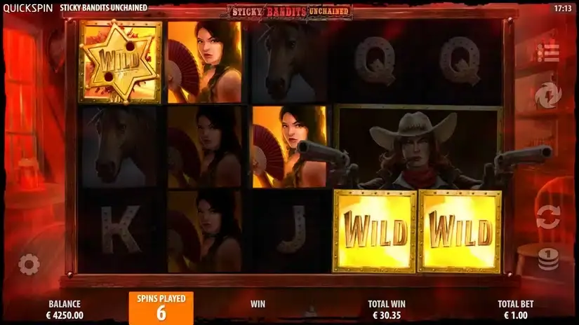 Sticky Bandits Unchained slot screenshot 