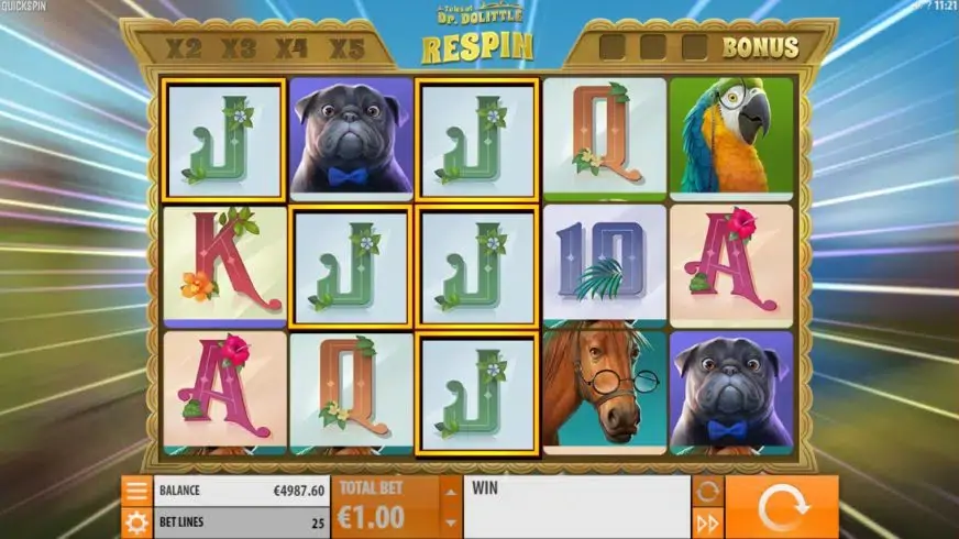 Tales of Dr Dolittle slot screenshot 2