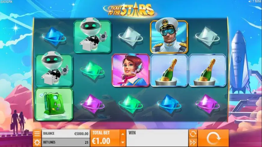 Ticket to the Stars slot screenshot 1