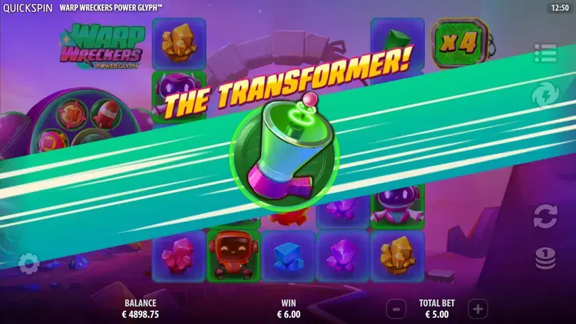 Warp Wreckers Power Glyph slot screenshot 5