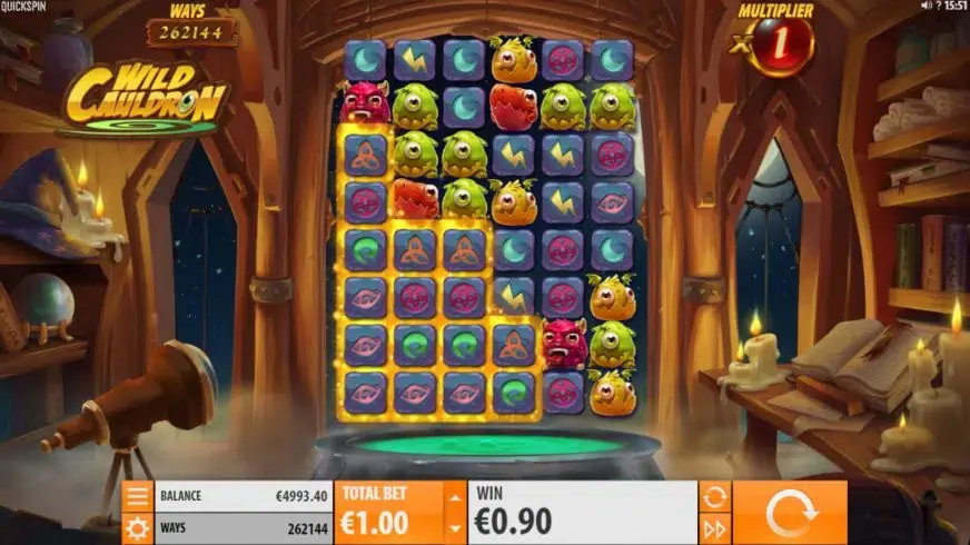 Wild Cauldron slot screenshot 2