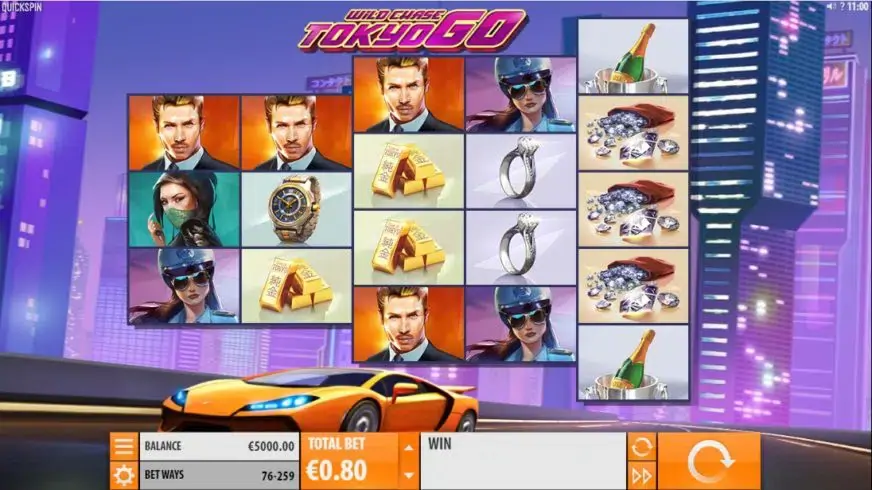 Wild Chase: Tokyo Go slot screenshot 1