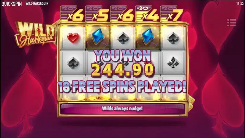 Wild Harlequin slot screenshot 7