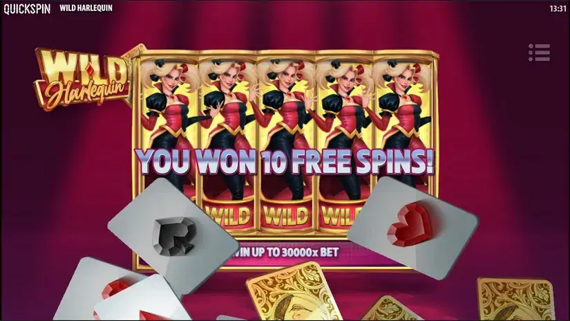 Wild Harlequin slot screenshot 4