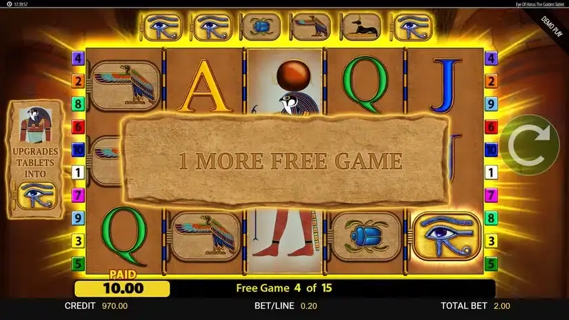 Eye of Horus: The Golden Tablet slot screenshot 6