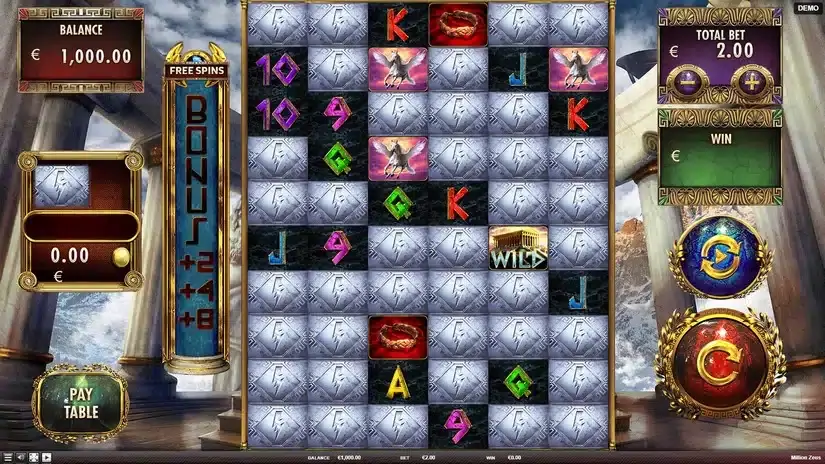 Million Zeus slot screenshot 