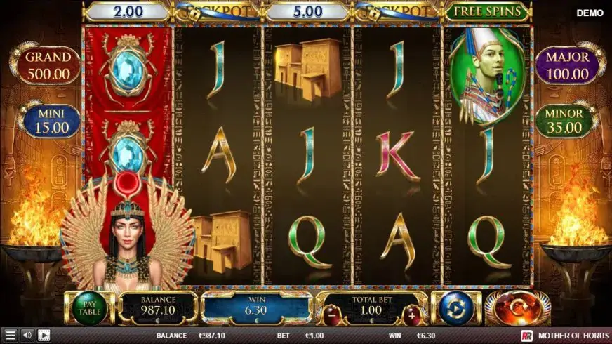 Mother of Horus slot screenshot 2