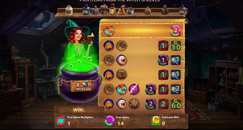 Myrtle the Witch slot screenshot 3