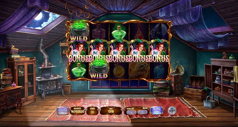 Myrtle the Witch slot screenshot 2