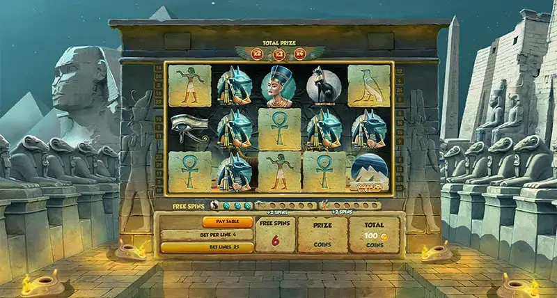 Mysteries of Egypt slot screenshot 3