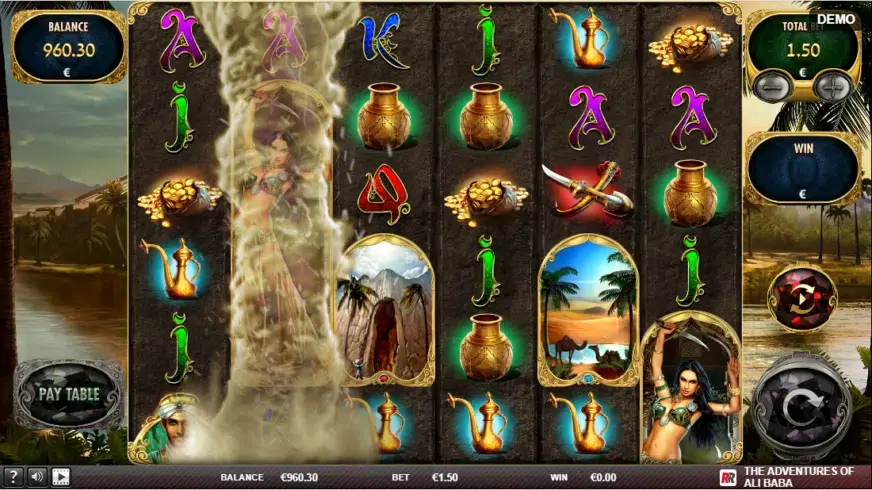 The Adventures of Ali Baba slot screenshot 3