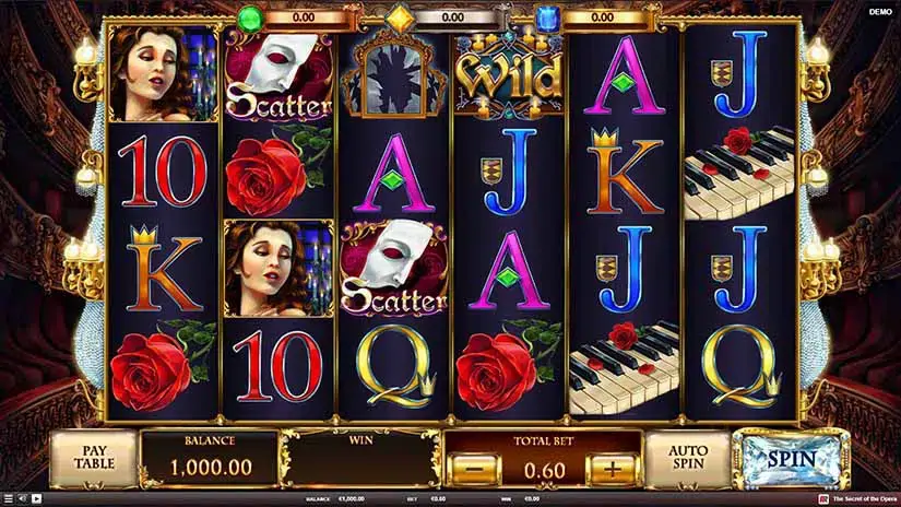 The Secret of the Opera slot screenshot 2