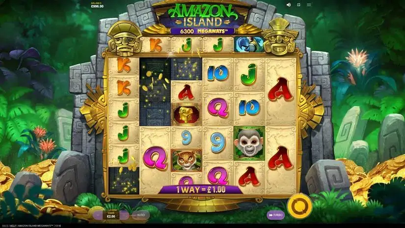 Amazon Island MegaWays slot screenshot 2