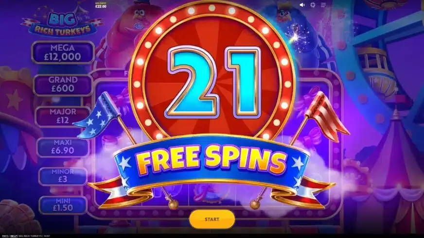 Big Rich Turkeys slot screenshot 3