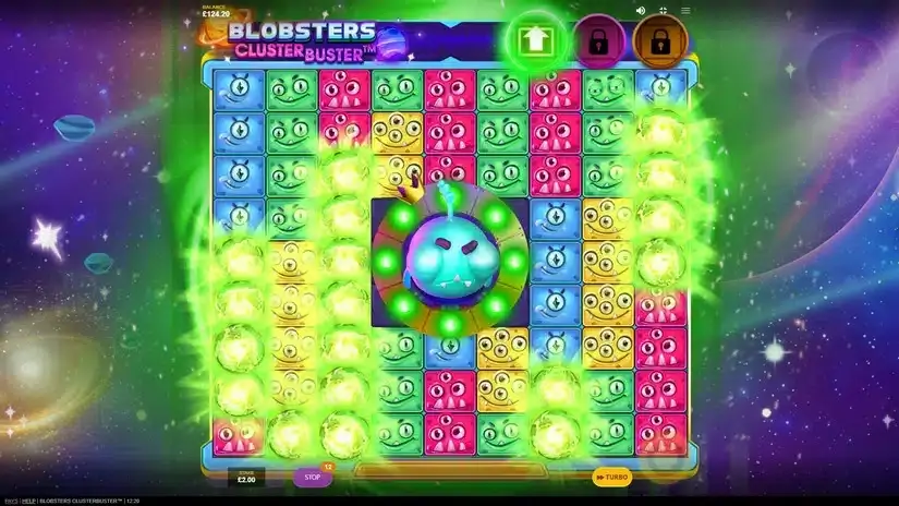 Blobsters Clusterbuster slot screenshot