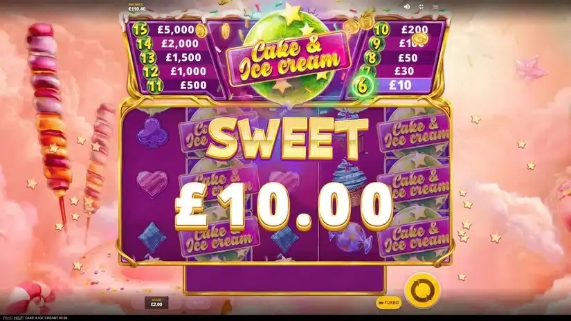 Cake & Ice Cream slot screenshot 3