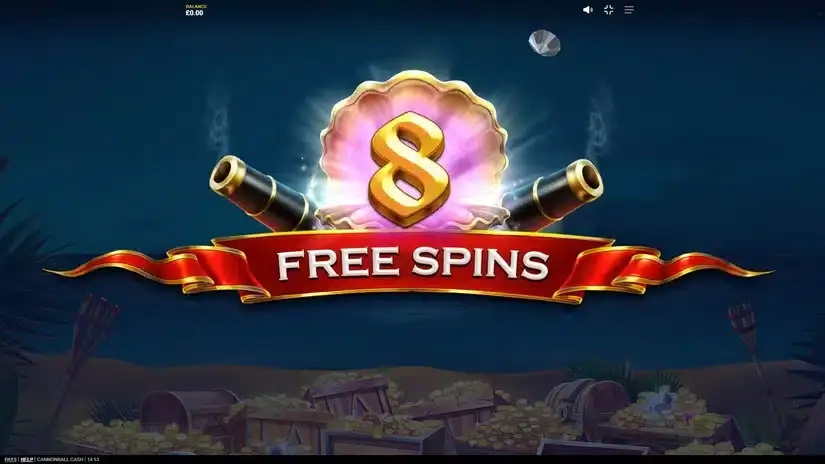 Cannonball Cash slot screenshot 3