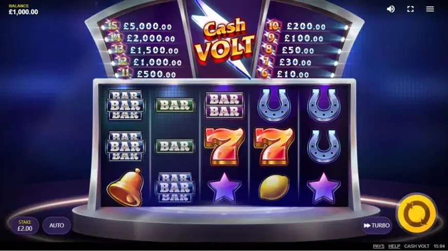 Cash Volt slot screenshot 1