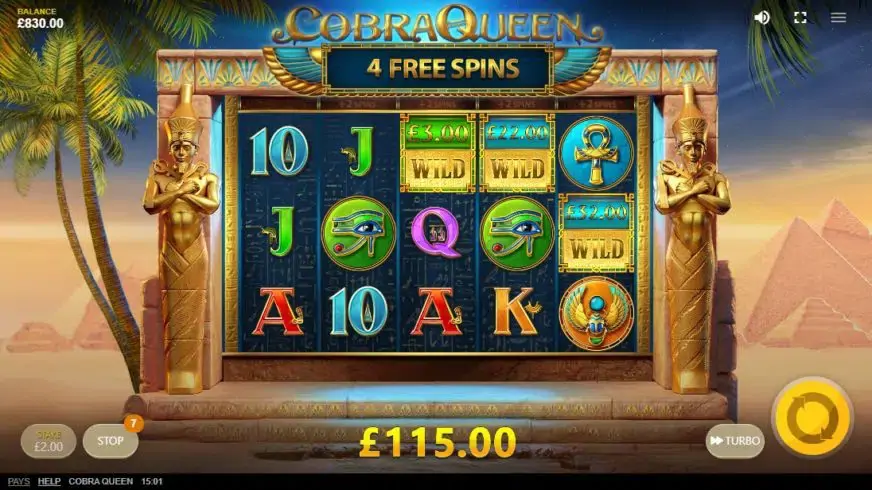 Cobra Queen slot screenshot 4