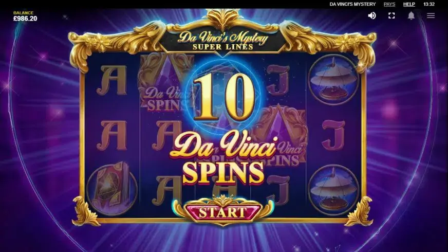 Da Vinci’s Mystery slot screenshot 4