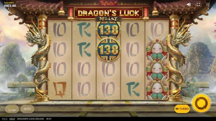 Dragon’s Luck Deluxe slot screenshot 2