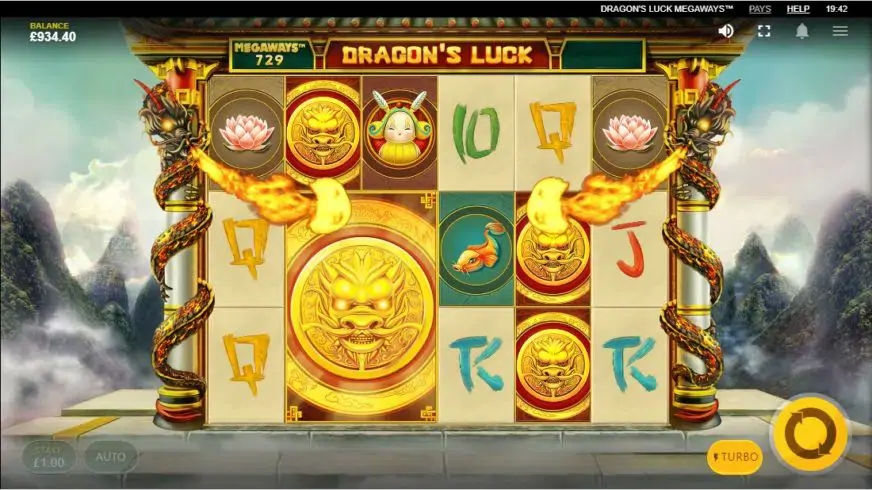 Dragon’s Luck Megaways slot screenshot 3