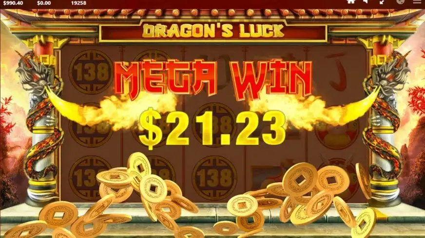 Dragon’s Luck slot screenshot 2