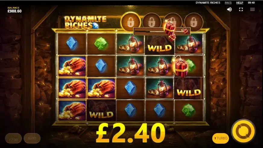 Dynamite Riches slot screenshot 2