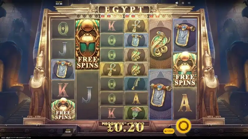 Egypt Megaways slot screenshot 3