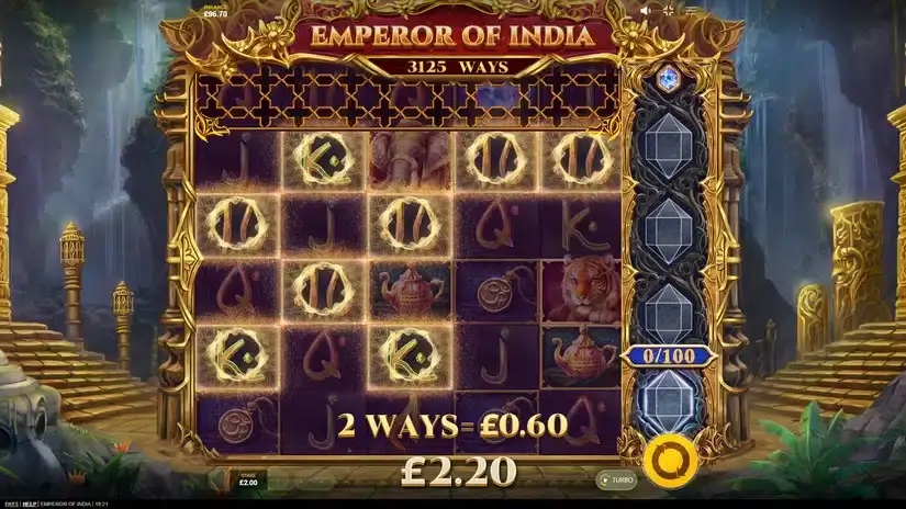 Emperor of India slot screenshot 2