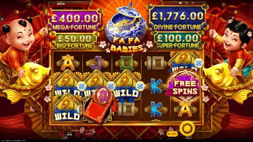 Fa Fa Babies slot screenshot 2