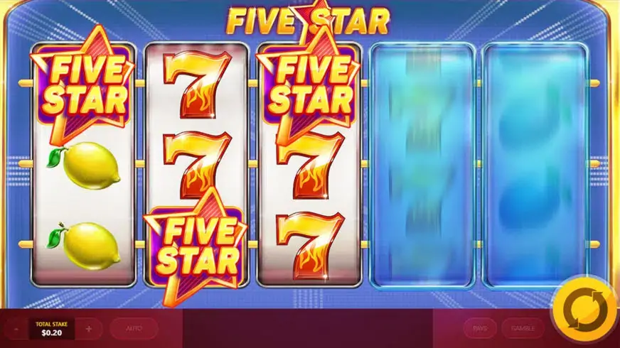 Five Star slot screenshot 1