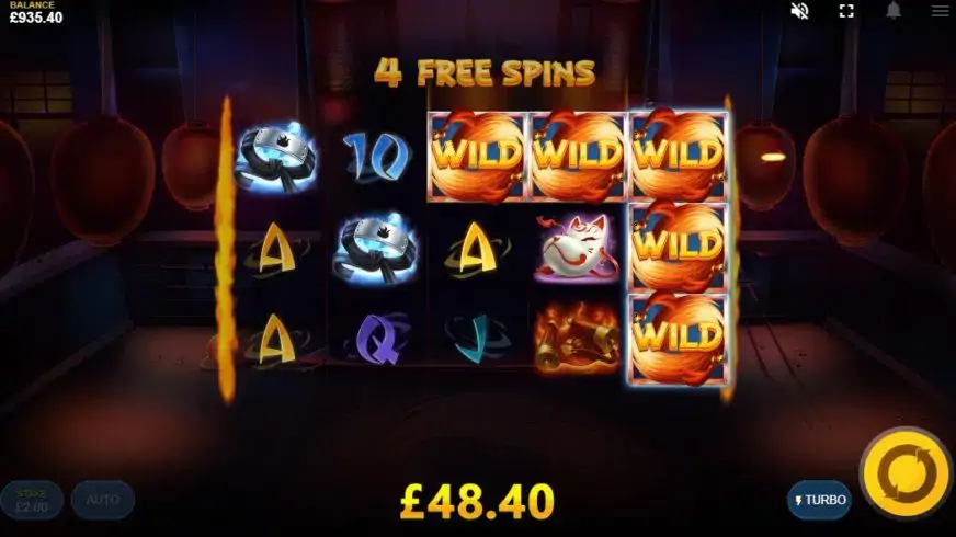 Flaming Fox slot screenshot 4