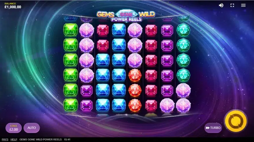 Gems Gone Wild: Power Reels slot screenshot 1
