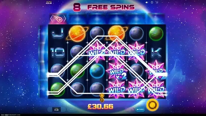 Giga Blast slot screenshot 