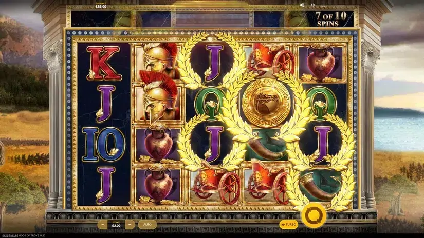 Gods Of Troy slot screenshot 2